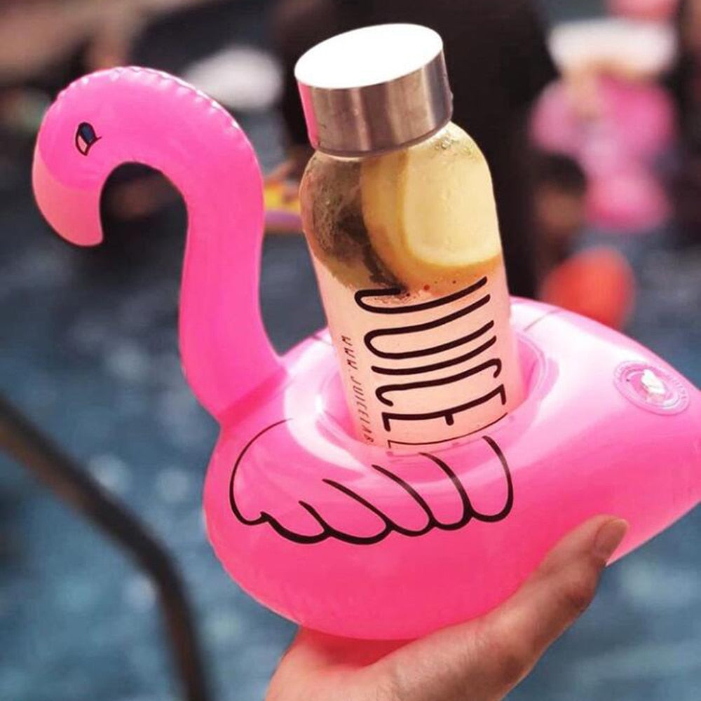 Pink Pool Float Flamingo Drink Holder