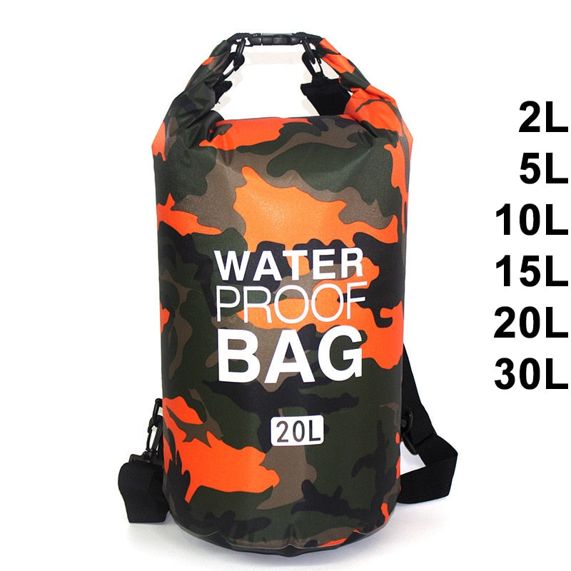 Waterproof Swimming Bag Dry Sack Camouflage Colors 5L 10L 15L 20L 30L