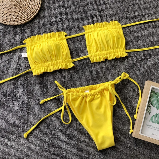 2019 Women Micro Swimsuit Bikini Set