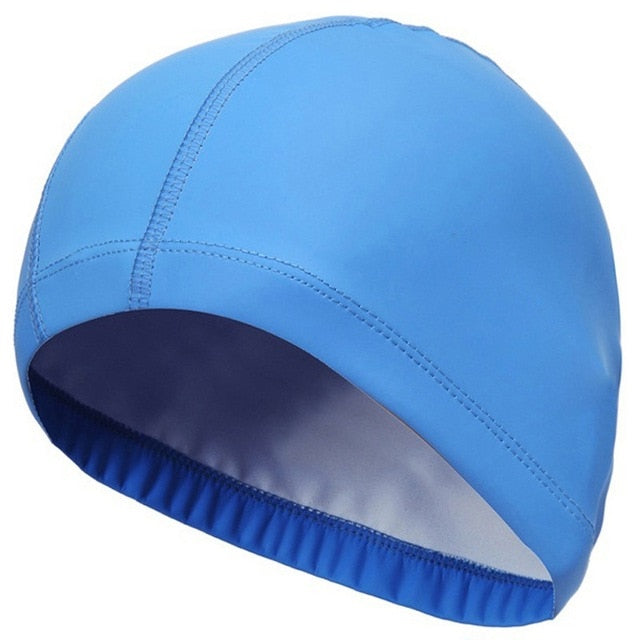 Elastic Waterproof  Long Hair Sports Swim Pool Hat